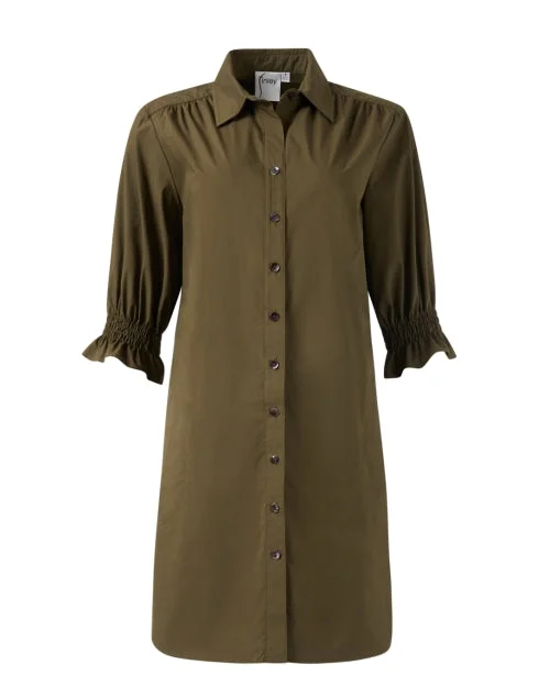 Miller Olive Green Shirt Dress