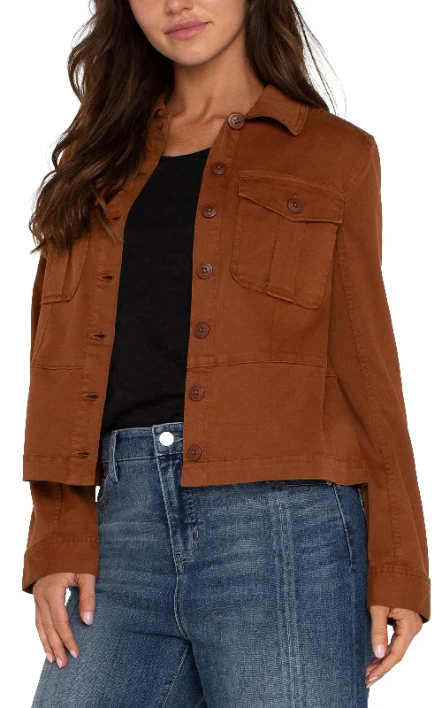 The Camila Peplum Trucker Jacket