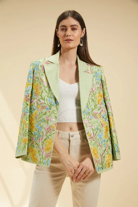 The Embroidered Orient Sea Blazer