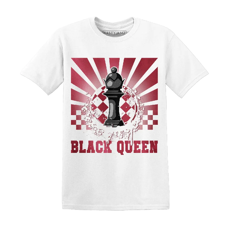 NastyJamz High 85 Metallic Burgundy 1s T Shirt Match Black Queen Collection