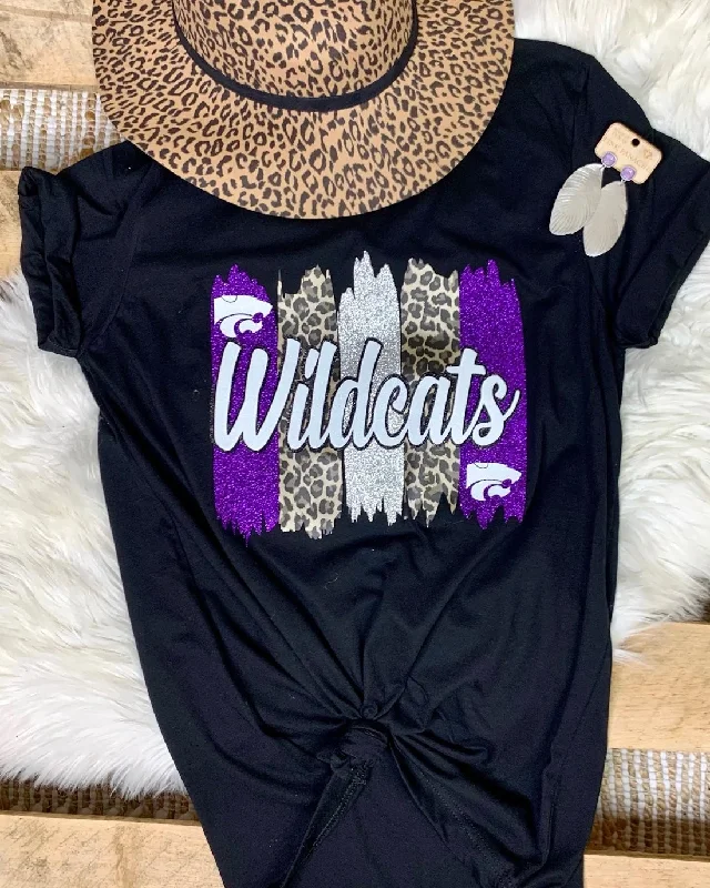 Wildcats Stripe School Spirit Tee