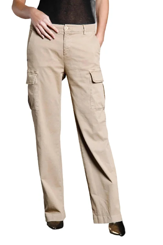 Victoria Cargo Pants In Beige