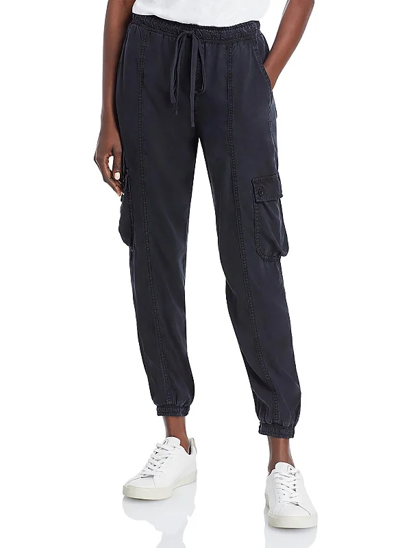 Womens High Rise Jogger Cargo Pants