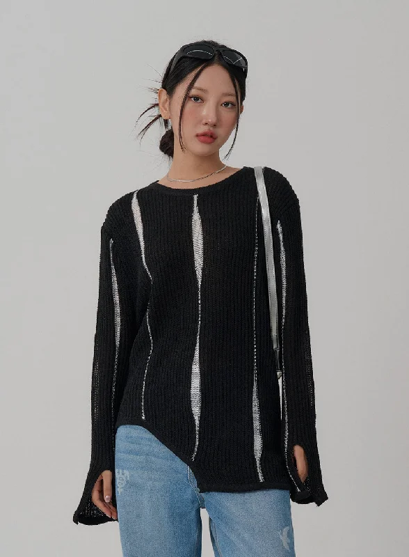 Stripes Two Color Knit CN01