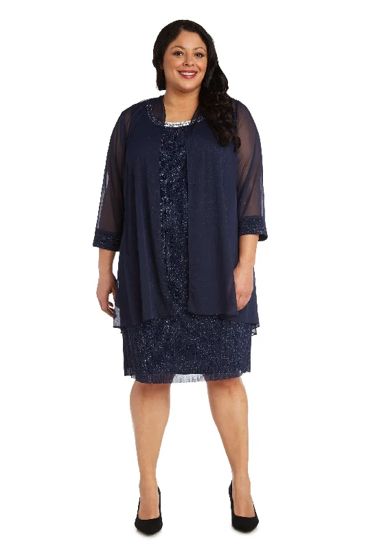 R&M Richards 2583W Short Plus Size Dress