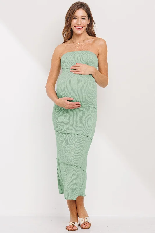 Tube Maternity Maxi Dress