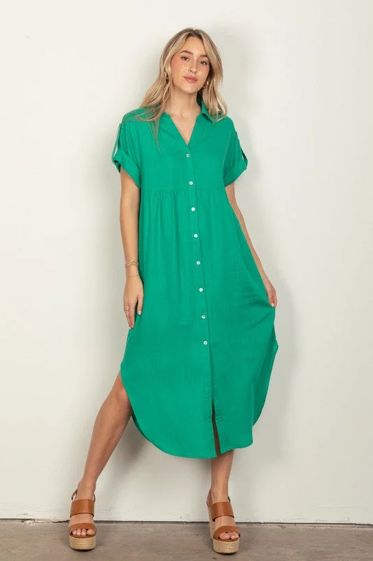 River Buttonup Maxi dress