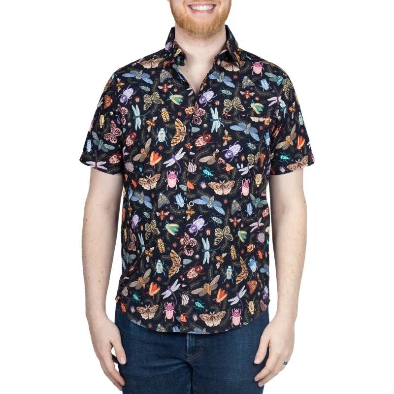 Doodle Bugs Short Sleeve Button-Up Shirt