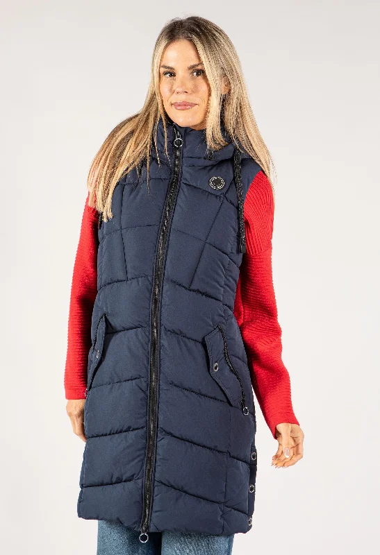 Longline Zip Up Gilet