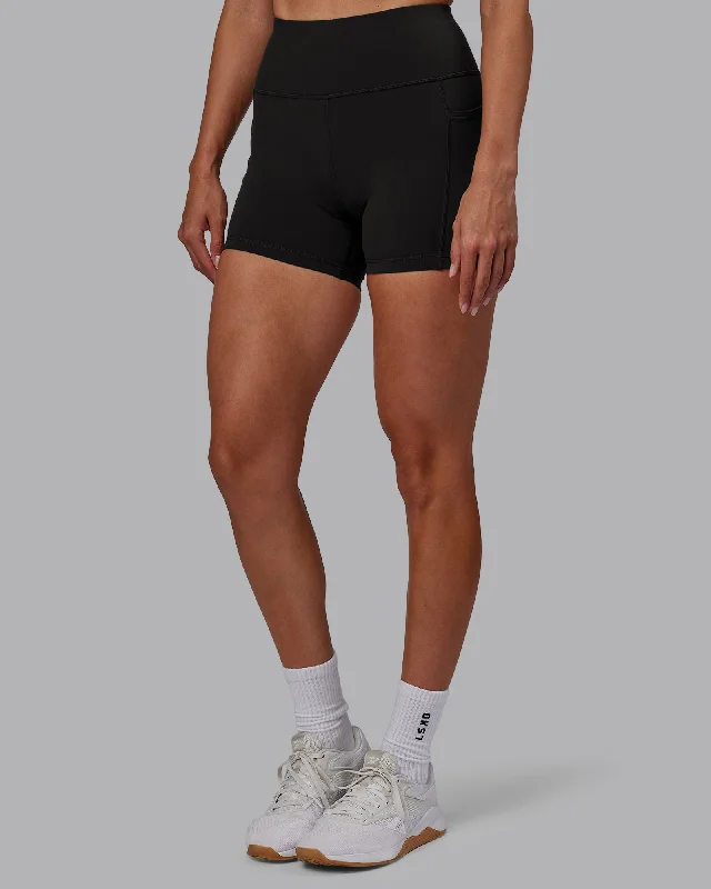 Rep X-Length Shorts - Pirate Black-White